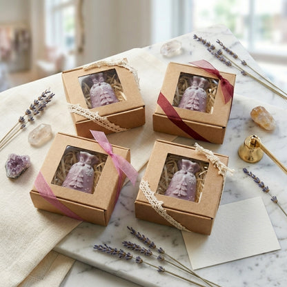 Festive Holiday Gift Bag Artisan Candle