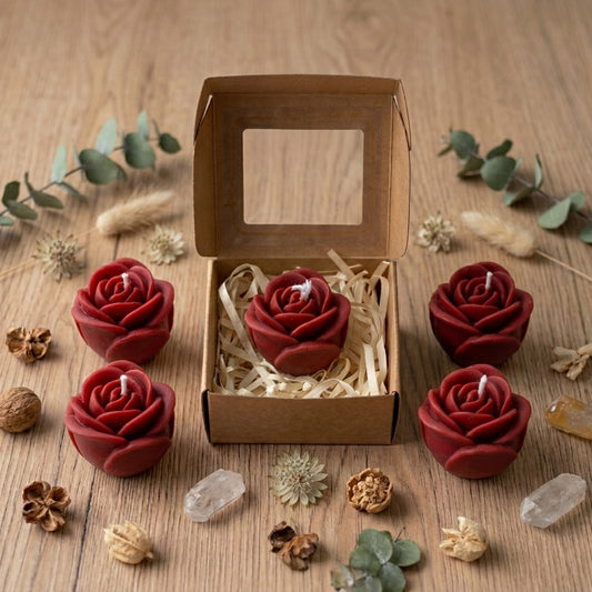Velvet Rose Artisan Sculpted Candle