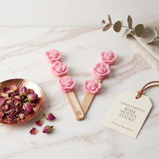 Handcrafted Rose Votive Sticks