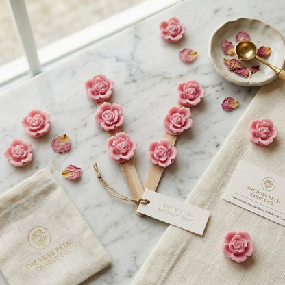 Handcrafted Rose Votive Sticks