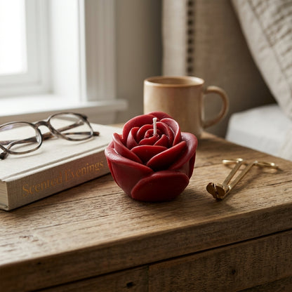 Velvet Rose Artisan Sculpted Candle