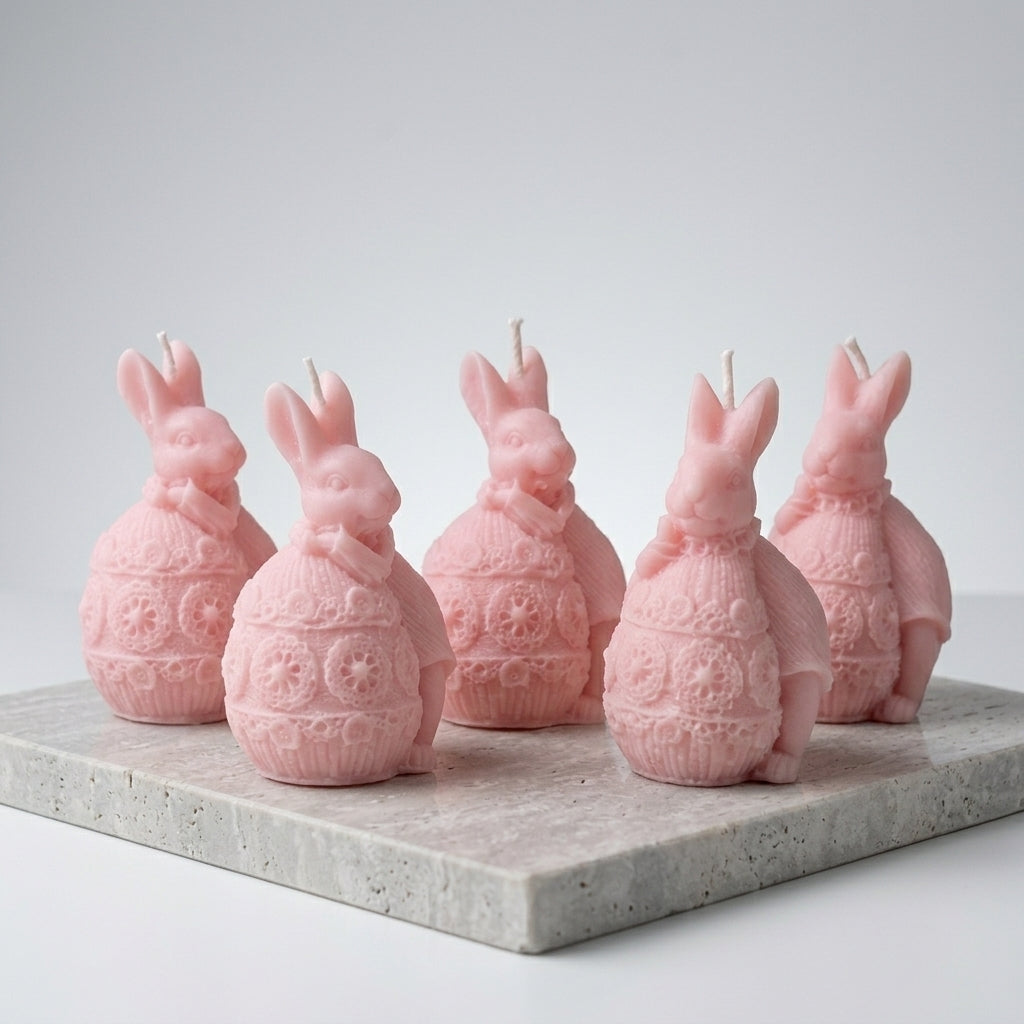 The Rabbit Collection: Whimsical Easter Artisan Candle