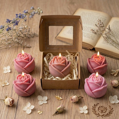 Artisan Rose Bud Candle Collection